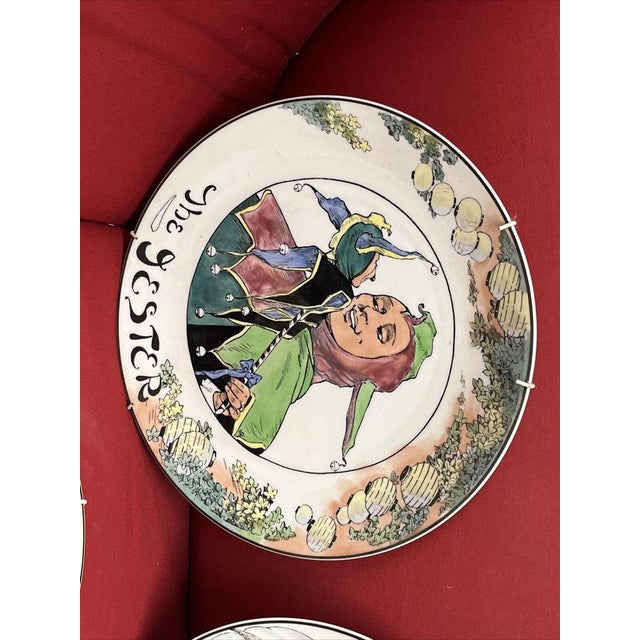 Royal Doulton Jester, Falconer, Mayor, Squire, Huntsman, Admiral & Doctor 27 cms diameter