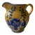 Vintage Blue and Yellow Chinoiserie Pitcher or Jug For Sale