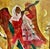 Marc Klionsky, Post Soviet Russian Jewish Oil Painting Marc Klionsky Jerusalem Angel & Shofar, 1978 For Sale - Image 4 of 7