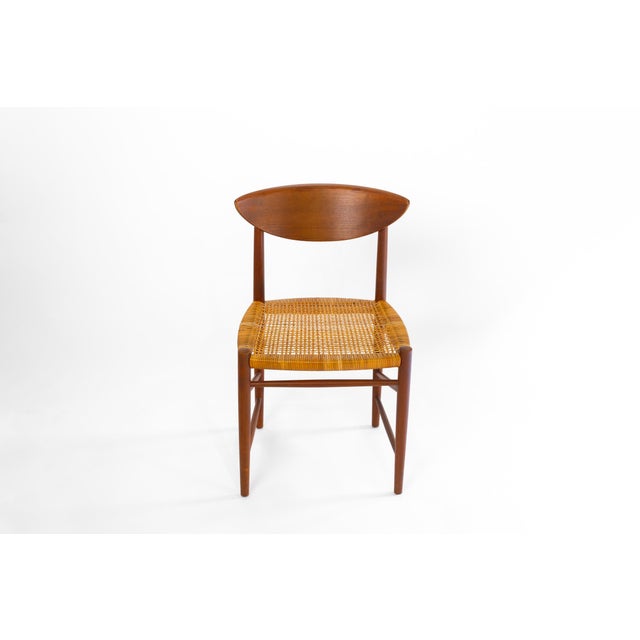 excellent condition dining chairs from renounced mid century designers Peter Hvidt & Orla Mølgaard Nielsen. Manufactured...