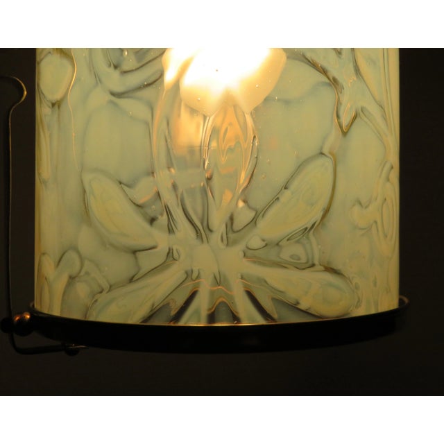 Art Nouveau Brass Ceiling Light For Sale - Image 18 of 18