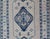 Textile Blue, Cream & Green Vintage Oushak Rug With Geometric Medallion & Tribal Design 4'9 X 6'9 For Sale - Image 7 of 12