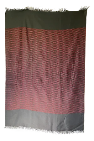 Hermès Soie Stole Rouge Et Noir Homme