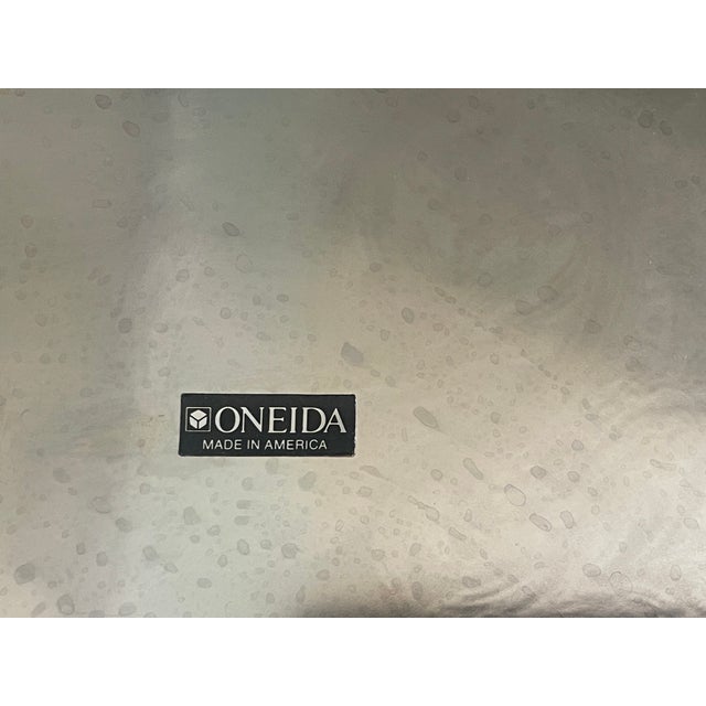 American Decorative Silver-Plated Tray For Sale - Image 3 of 3