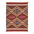 Contemporary Navajo-Style Eye Dazzler Flat-Weave Wool Area Rug / Southwestern For Sale