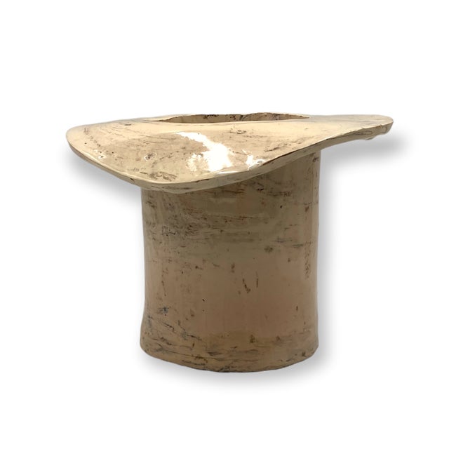 Large White Ceramic Top Hat Sculpture, France, 1950s For Sale - Image 17 of 18