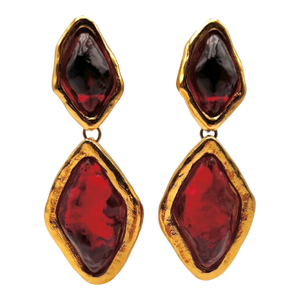 Yves Saint Laurent Drop Earrings Robert Gossens 1980 Paris