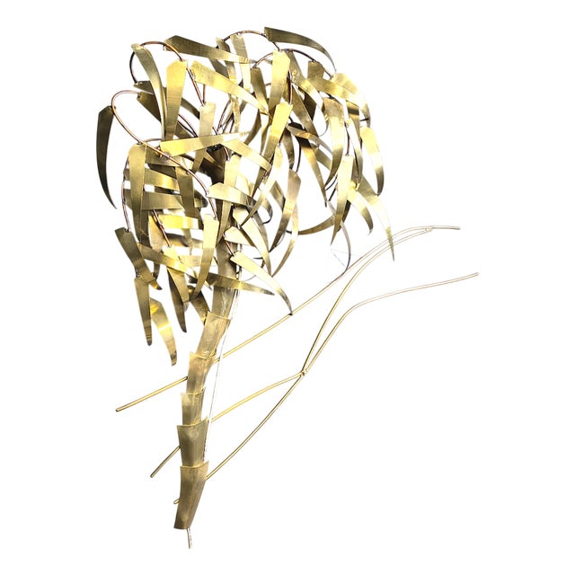 Palm Tree Wall Light from Daniel Dhaeseleer, 1970s For Sale