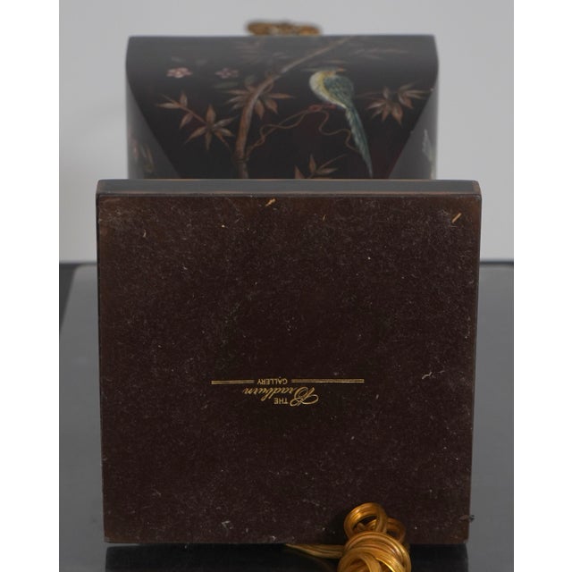 1990s Bradburn Chinoiserie Decorated Table Lamps - Pair For Sale - Image 11 of 12