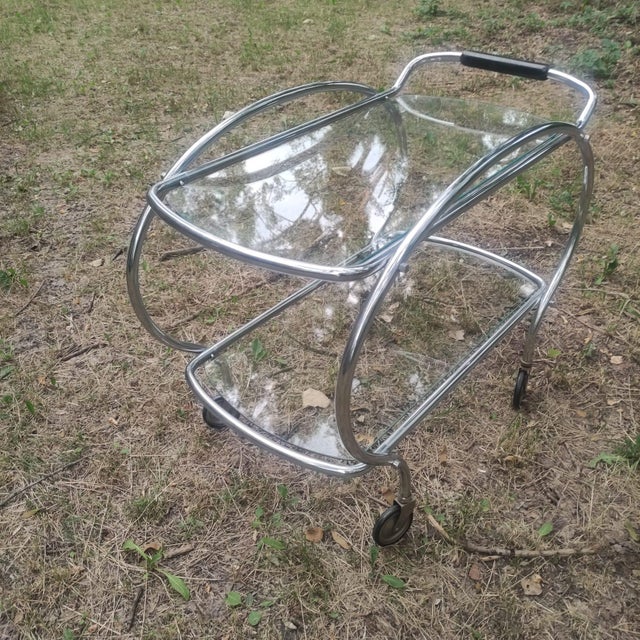 Metal Drink Serving Trolley, 1920s For Sale - Image 7 of 9