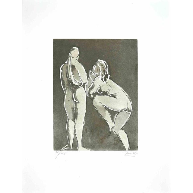 Giacomo Manzú, Dancers Edition of 125, 1970s, Etching For Sale