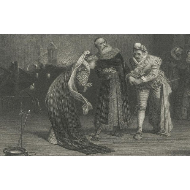 G. Greatbach, Renaissance Alchemy Interior Engraving after Tourrier, 1860, Engraving For Sale - Image 4 of 9