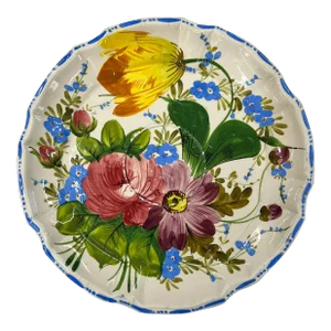Vintage Italian.Hand Painted Plate