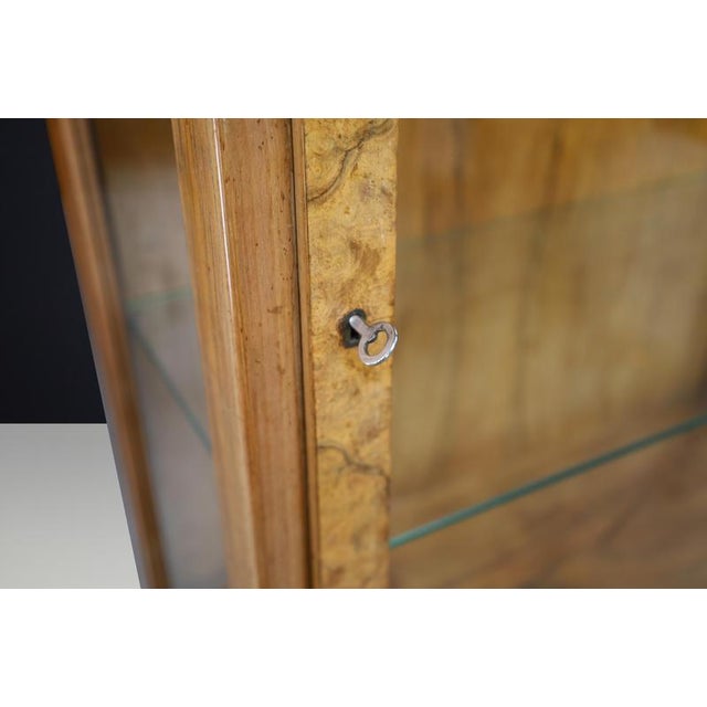 Art Deco Burl Walnut Display Cabinet, 1930s For Sale - Image 11 of 18