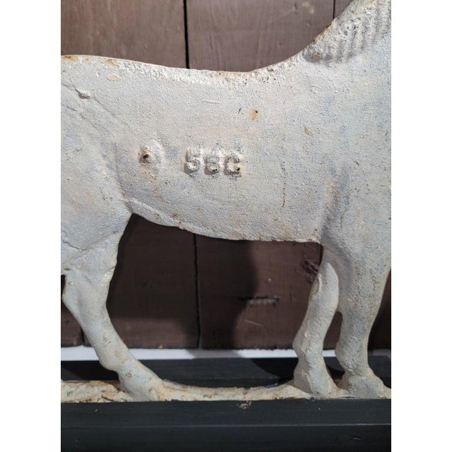 19th Century 19thc Rochester Iron Works Windmill Weight Horse For Sale - Image 5 of 10