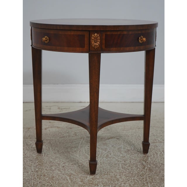 Age: Approx: 15 Years Old Details: High Quality Construction Nice Inlay Work Throughout Regency Style Tapered Legs Spade...