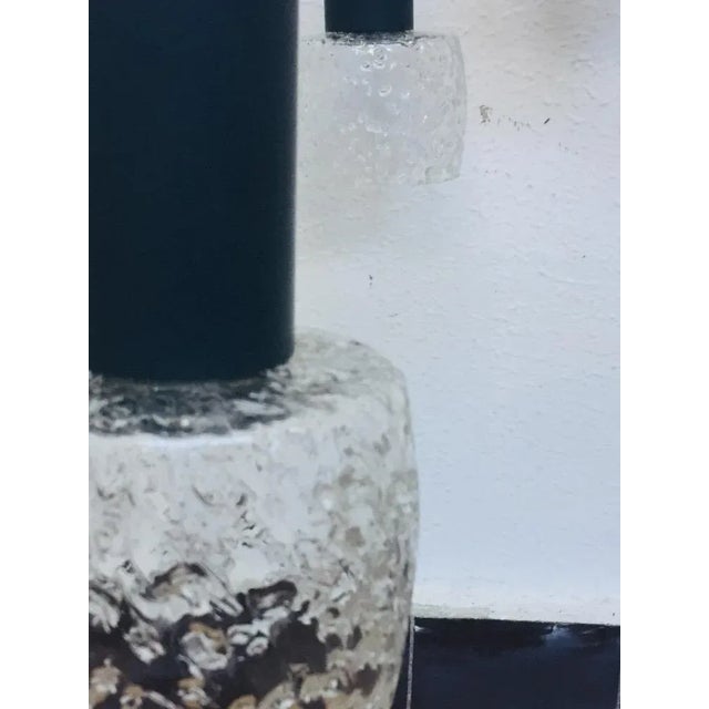 Chrome & Glass Ceiling Lamp, 1960s For Sale - Image 4 of 13