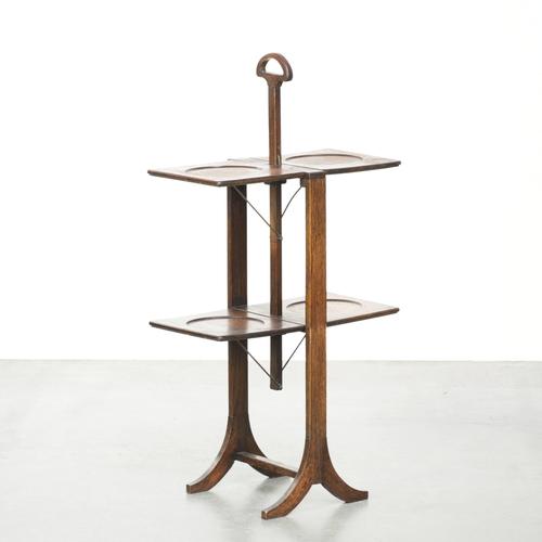 English Side Table or Cake Stand in Oak, Late 19th-Early 20th Century For Sale - Image 9 of 9