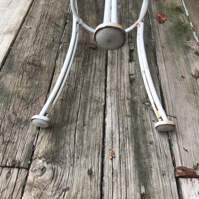 Antique White 1960s Mid Century Victorian Plant Stand For Sale - Image 8 of 12
