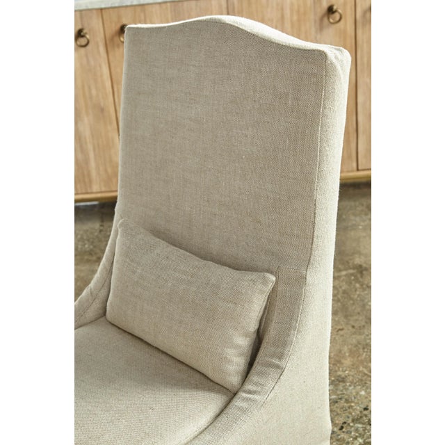 Colette Linen Slipcover Dining Chairs, Set of 2 For Sale In Los Angeles - Image 6 of 13