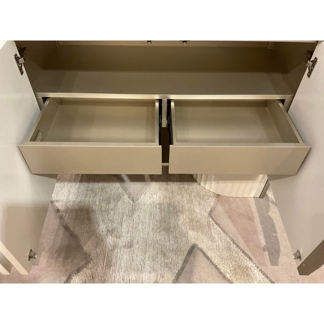 Modern Caracole Modern Off-White Corinthian Sideboard For Sale - Image 3 of 12