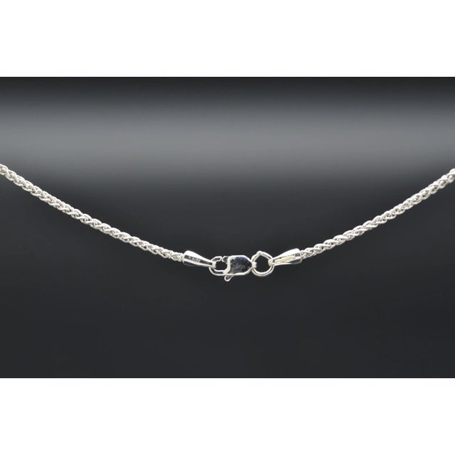 Ladies 14K White Gold 18" Specialty Chain. This well made chain features an easy to open lobster style clasp and can easy...