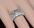 Early 21st Century Authentic Roberto Coin Granada Natural 0.32Ct Diamond 18k White Gold Wide Band Ring, Size 6.5 For Sale - Image 5 of 16