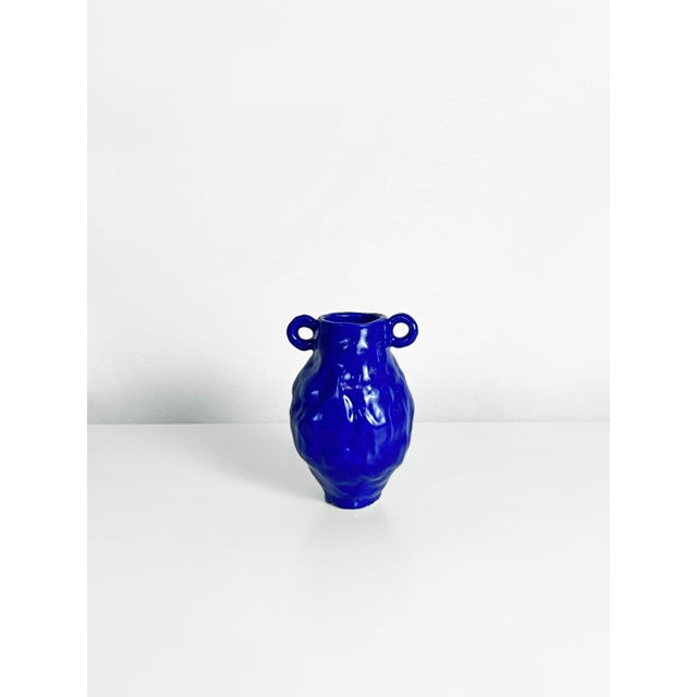 Ceramic Every Day Blue Collection Little Vase 03 by Anna Demidova For Sale - Image 7 of 7