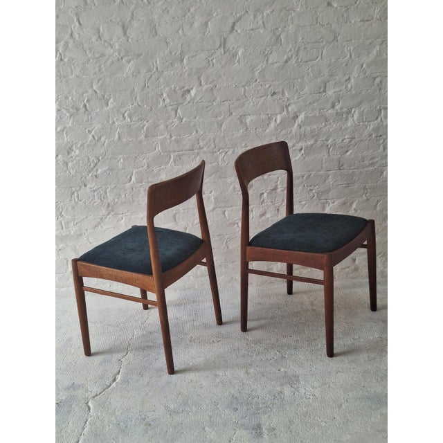 Vintage Teak Dining Chairs by Henning Kjærnulf for KS Møbler, Denmark, 1960s, Set of 2 For Sale - Image 9 of 15