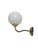 The wall lamp was produced in Poland in the 1950s. It is preserved in good condition. Up to 250V (Europe/UK Standard).The...