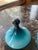 Glass Vase in Two-Tones of Blue For Sale - Image 4 of 5