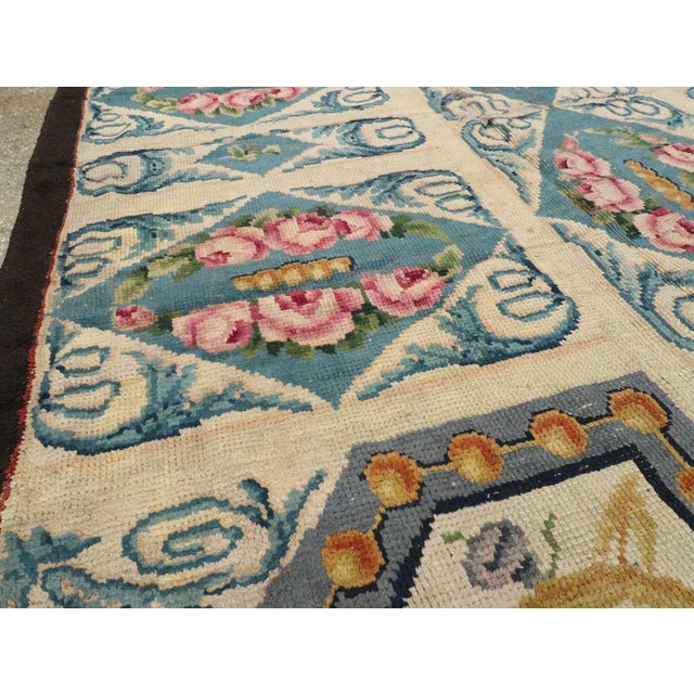 Galerie Shabab Collection Early 20th Century European Savonnerie Rug For Sale In New York - Image 6 of 10