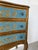 1950s Italian Hollywood Regency Giltwood & Teal Blue Three-Drawer Nightstand With Gold-Leaf Scrollwork For Sale - Image 10 of 12