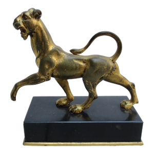 E. F.Caldwell and Co. Gilt Bronze Panther Circa 1900