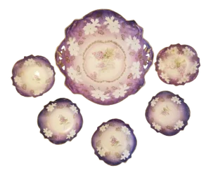 Antique Rs Prussia Dessert Set
