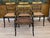 Traditional Set of Four English Regency Black Lacquer Dining Chairs With Gilt Decoration For Sale - Image 3 of 16