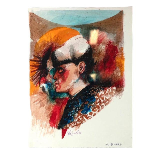 Leo Guida, Matador 2, 1960s, Original Mixed Media Drawing For Sale