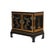 Chinese Early 20th Century Chinese Figural Dragon & Floral Chinoiserie Decorated & Ebonized Credenza For Sale - Image 3 of 11