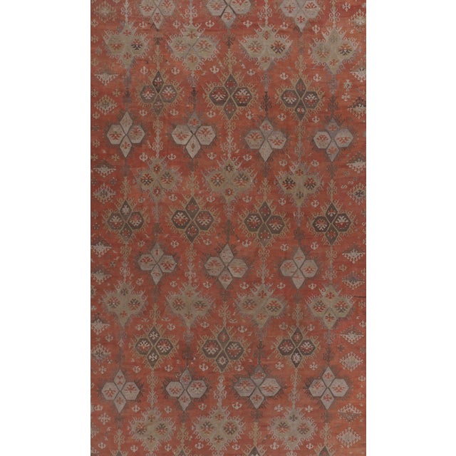 Vintage Turkish Kilim 9' X 14' For Sale In New York - Image 6 of 8