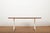 Model 5559 Pedestal Series Dining Table in White Coated Cast Aluminum and Resin with Walnut by George Nelson & Associates...
