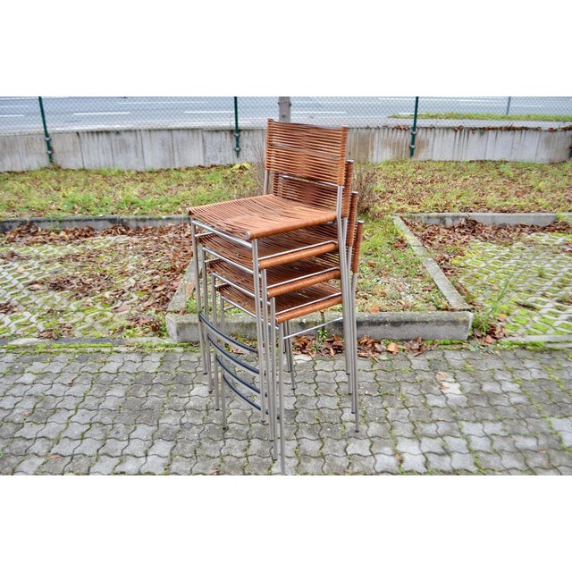 Bar Stools by Tito Agnoli for BBB Bonacina, 1999, Set of 4 For Sale - Image 12 of 18