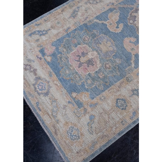 Turkish Oushak Rug 2'6" x 5'1" For Sale - Image 4 of 8