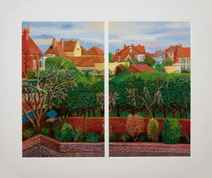 "Bridlington Rooftops", Print From David Hockney's "A Bigger Book" (2016)