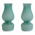1970s Aureliano Toso Green Murano Glass Table Lamps - Pair For Sale