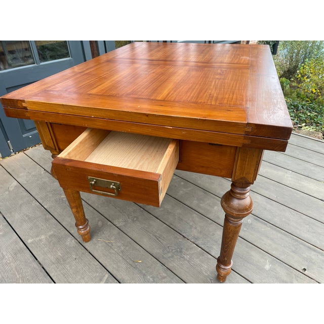 Antique Extendable Table in Ash For Sale - Image 6 of 16