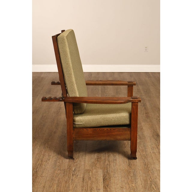 Antique Mission Oak Adjustable Morris Chair For Sale - Image 18 of 18