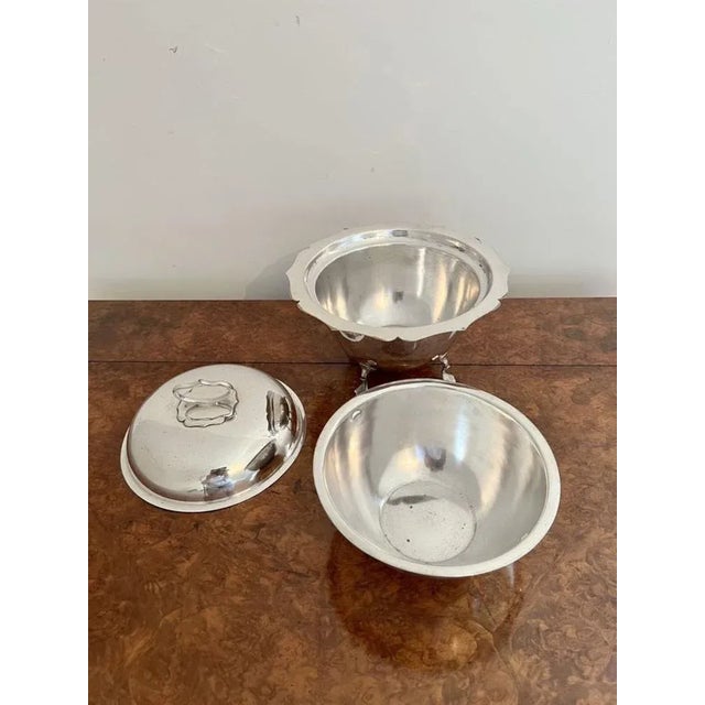 Edwardian Silver Plated Tureen by Mapping and Webb, 1900s For Sale - Image 4 of 10