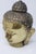 Brass Attributed Early 20th Century Southeast Asian Hollow Cast Brass Buddha Head Sculpture - Retained Clay Core - 11"h For Sale - Image 8 of 18