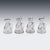 Antique 20th Century English Silver & Cut Glass Whisky Decanters, 1924, Set of 4 For Sale - Image 3 of 10