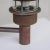 Mid-Century Modern Danish Copper and Glass Patinated Wall Light For Sale - Image 3 of 9